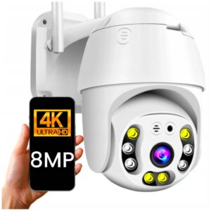 ZEWNĘTRZNA KAMERA OBROTOWA WIFI IP ZOOM 8MPx 8MP