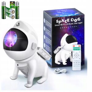 PROJEKTOR GWIAZD Lampka Nocna Rzutnik Dla Dzieci SPACE DOG LASEROWY PIESEK