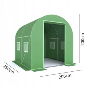 TUNEL OGRODOWY FOLIOWY Szklarnia Ogrodowa 2×2,5 5m2 FOLIAK NA WARZYWA 2×2,5